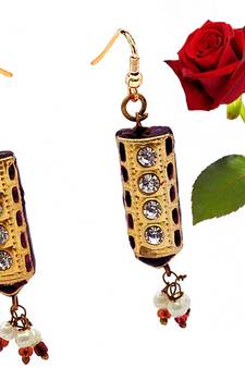 Rajasthani Fashion Designer Earring Valentine Gift