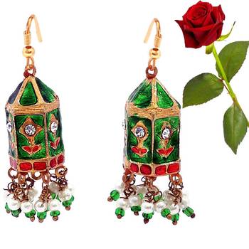 Multicolor Big Bali Fashion Earring Valentine Gift 1