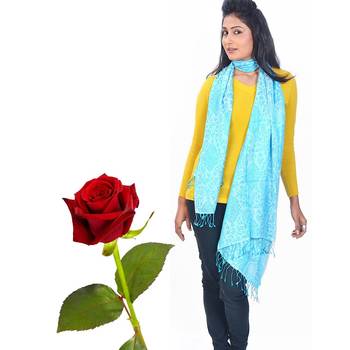 Paisley Design Pure Kashmiri Stole Valentine Gift 1