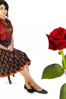 Ethnic Jaipuri Cotton Short Skirt Valentine Gift