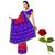 Ethnic Bandhej Chiffon Saree Blouse Valentine Gift