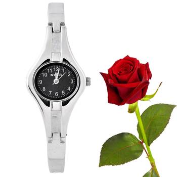 Designer Round Shiny White Watch Valentine Gift 1