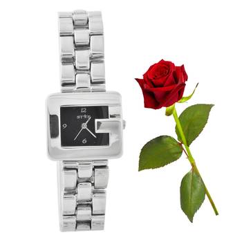 G Shape Design Glossy Finish Watch Valentine Gift 1