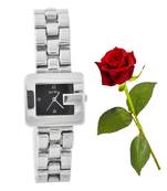 G Shape Design Glossy Finish Watch Valentine Gift
