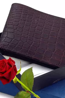High Quality Pure Leather Wallet Valentine Gift