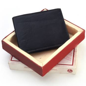 Quality Leather Gents Black Wallet Valentine Gift 2