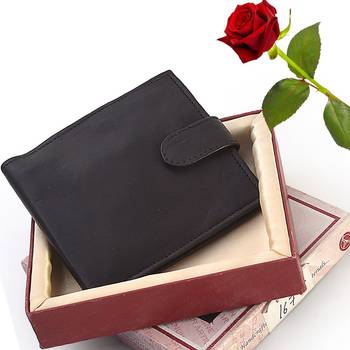 Stylish Genuine Pure Leather Wallet Valentine Gift 1
