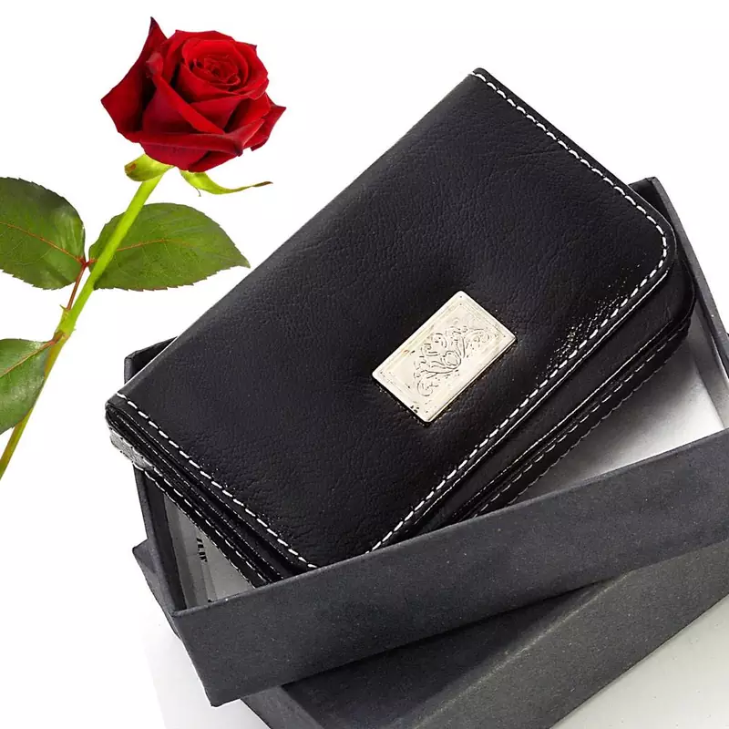 Pure Leather Men Credit Card Holder Valentine Gift
