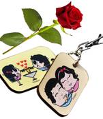 Love Bite Cute Couple Bagtag N Rose Valentine Gift