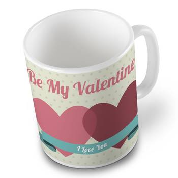 Be My Valentine Cute Coffee Mug Rose N Teddy Gift 2
