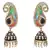 Scintillating Designer Kaerie Earrings with Meenakari & Austrian Diamonds.