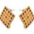 Radiant Ruby Gold Designer Earring