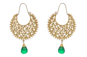 Ravishing & Radiant Designer Bali with Green Dangler 1