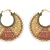 Angelic Awesome Gold Designer Earring with Jali Work & Pearls.