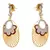 Awesome American Diamond Designer Red Earring.  