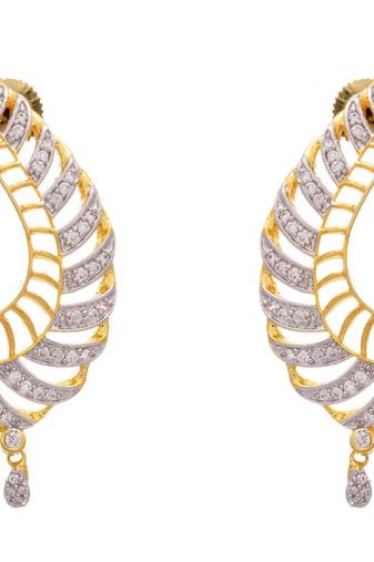 JFL - Outstandingly Stunning Cz Diamond Earrings.