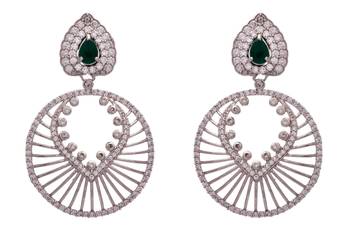 Dazzling Awesome American Diamond Designer Earring. 1