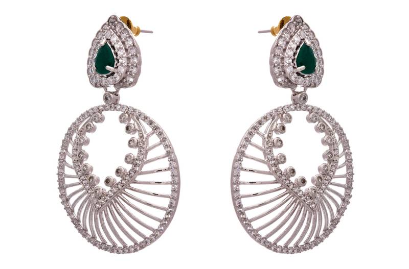 Dazzling Awesome American Diamond Designer Earring.