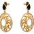 Dazzling Cz Diamond Gold Designer Earring.