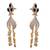 Elegant & Stunning Cz American Diamonds Gold Designer Earrings.