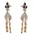 Elegant & Stunning Cz American Diamonds Gold Designer Earrings.