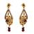 Fab Floral Gold Designer Earrings embellished with Pearls.