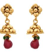 Simply Stunning Gold Designer Jhumka.
