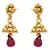 Simply Stunning Gold Designer Jhumka.