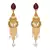 Gorgeous Red Gold Designer Earring...Exquisite & Ethnic