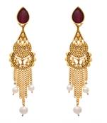 Gorgeous Red Gold Designer Earring...Exquisite & Ethnic