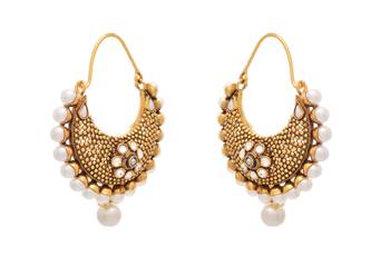 Charismatic Chand Balis with Polki & Pearls. 2