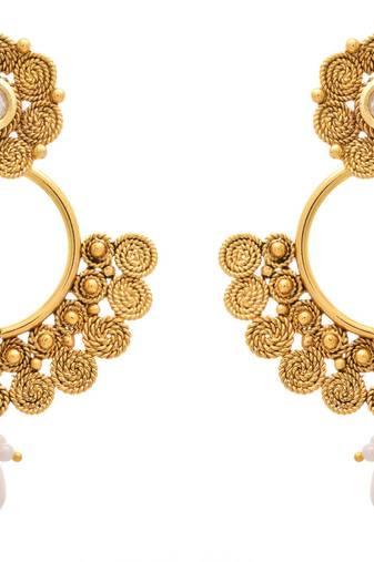 Fab Floral Gold Designer Earring.