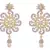 Fab Floral  Cz Diamond Dangler Earrings.