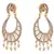 Charismatic Cz American Diamonds Chand Bali Earrings