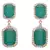 Royal & Ravishing Cz Diamonds Green Earrings.