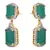 Royal & Ravishing Cz Diamonds Green Earrings.