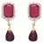 JFL - Exquisite & Elegant Rani One Gram Gold Plated Cz Diamond Designer Earrings