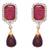 JFL - Exquisite & Elegant Rani One Gram Gold Plated Cz Diamond Designer Earrings