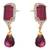 JFL - Exquisite & Elegant Rani One Gram Gold Plated Cz Diamond Designer Earrings