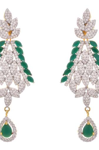 Magically Magnetic Cz Diamond Designer Earrings.