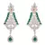 Magically Magnetic Cz Diamond Designer Earrings.