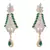 Magically Magnetic Cz Diamond Designer Earrings.