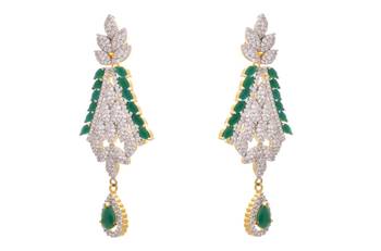 Magically Magnetic Cz Diamond Designer Earrings. 2
