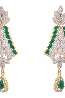 Magically Magnetic Cz Diamond Designer Earrings.