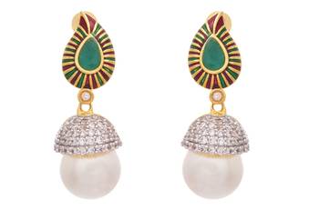 Super Stunning Cz Diamond Designer Earring. 1