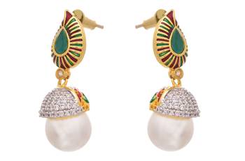 Super Stunning Cz Diamond Designer Earring. 2