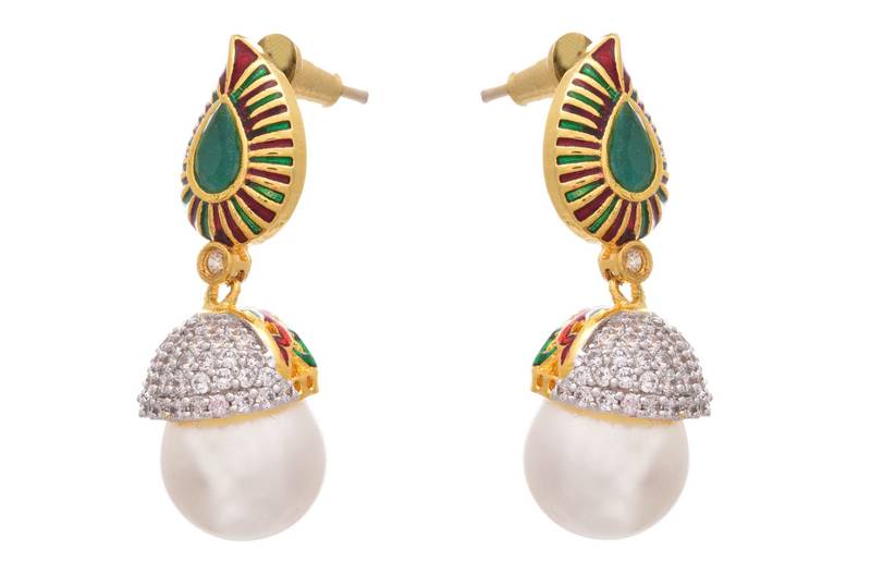 Super Stunning Cz Diamond Designer Earring.