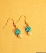 Turquoise & Pearl Earrings