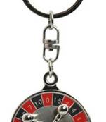 SuperDeals 360 Degree Rotating Casino Roulette Wheel Game Key Chain