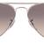 Silver Frame Black Gery Gradient Lens Aviator Sunglasses
